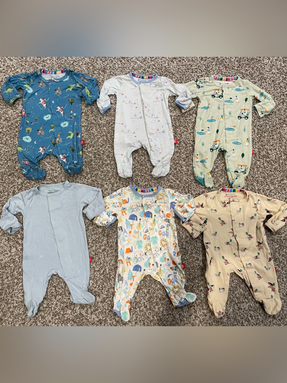 Preemie Magnetic Me Footie Baby Sleeper Pajamas for Baby Boy Baby